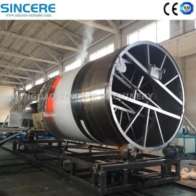 Chine Plastique solide paroi en spirale enroulée HDPE tuyau réservoir de stockage d'eau ligne de production de machine d'extrusion à vendre