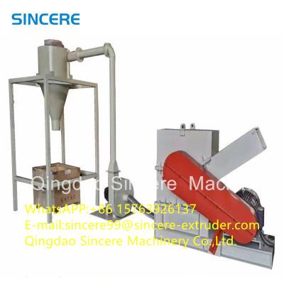 China Single Shaft Double Shaft Industrial Plastic Shredder Machine For Bottle Flakes / Pipes for sale