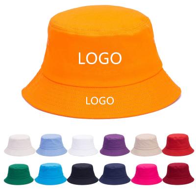 China Sun Protection Private Label Bucket Hat Unisex Custom Cotton Customized Embroidery Logo Bucket Hat Bulk for sale