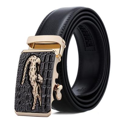 China 38 Designs Buckle Cowhide Custom Adjustable Casual Fashion Automatic Belt Luxury Business Men Black Genuine Leather Belts for sale