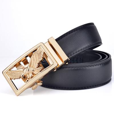 China Famous Brand Eagle Designer Genuine Leather Luxury Auto Buckle Cowhide Dress Pants Belts For Men Wholesale for sale