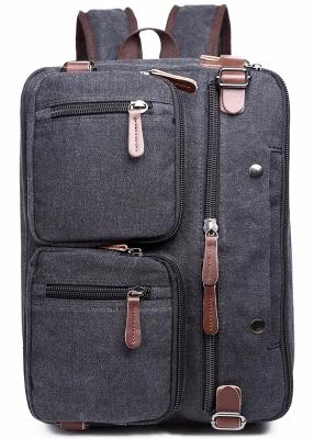 China Iron Grey Polyester Laptop Bag With Pockets Drop Resistance Large Capacity for sale