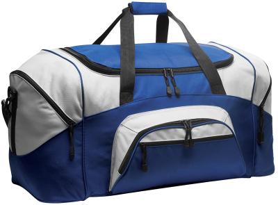 China 600D Polyester Personalized Sports Duffle Bags Blue Color H32.4cm X W69.2cm X D34.3cm for sale