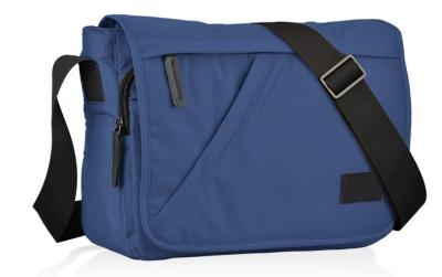 Cina Borsa di nylon blu su misura del messaggero di viaggio con i lotti delle tasche 32*23.5*9 cm in vendita