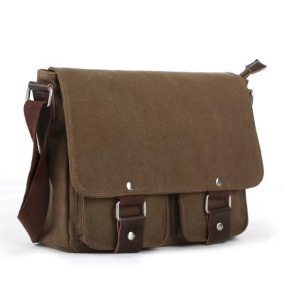 China OEM / ODM Unisex Travel Messenger Bag Lightweight Brown Color Classic Style for sale