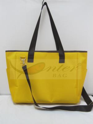 China Beautiful Yellow Outdoor Tote Bags / Mothers Bag For Baby Reusable 34*28*15 CM for sale