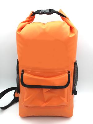 China Eco Friendly Lightweight Dry Bag Orange , Waterproof Storage Bags For Boats for sale