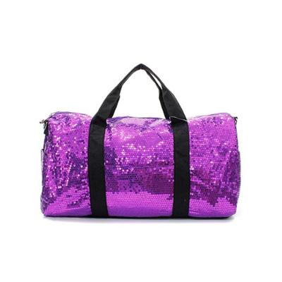 China Beautiful Silver Sequin Tote Bag , Sequin Duffle Bag For Lady OEM / ODM Available for sale