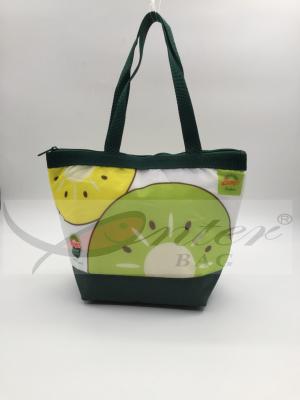 China Printing 210D Polyester Lunch Bags , Custom Brand Logo Cooler Bag , Insulated Bag for sale