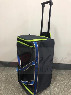 Chine Le roulement bleu a isolé un sac plus frais, sac plus frais campant à roues isolé, sac de chariot isolé par courant ascendant à vendre