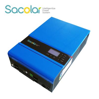 China six units new parallel pure sine wave solar offgrid connect to battery inverter built in mppt controller and WiFi/GPRS based for sale