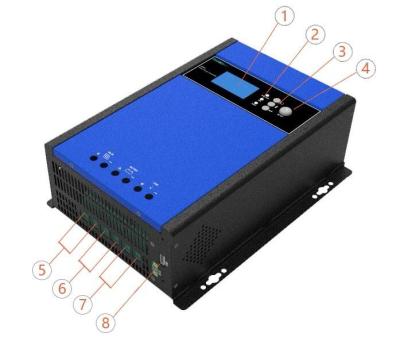 China Solar Charger Controller 48V 5kw Charge Controller With WIFI Monitoring for sale