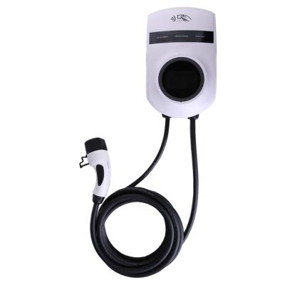 China Wholesale Type 1 7m 7.6KW Plug SAE J1772 Wallbox 7.6KW Indoor/Outdoor AC EV Charging Station Leakage Protection IEC62955 EV Charger for sale