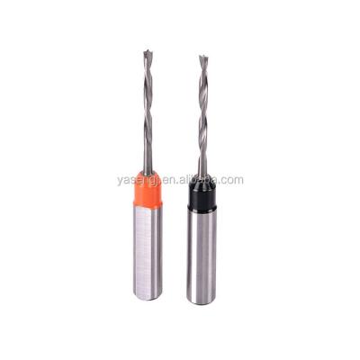 China Yasen Solid Carbide HRC55 Wood Finger Drill Bits For Wood Drilling for sale