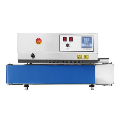 China Food Continue Cutting Sealing Machine For Plastic Bags With Color Date Printe for sale