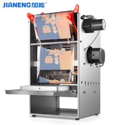 China Food Packing Machine Automatic Lunch Box Plastic Tray Sealing Sealer Machine Tray Gasket for sale