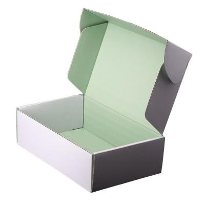 China Recyclable Customized Kraft Paper Package Ladies Shoes Box Foldable Corrugated Packaging Mailer Boxes With Printing for sale