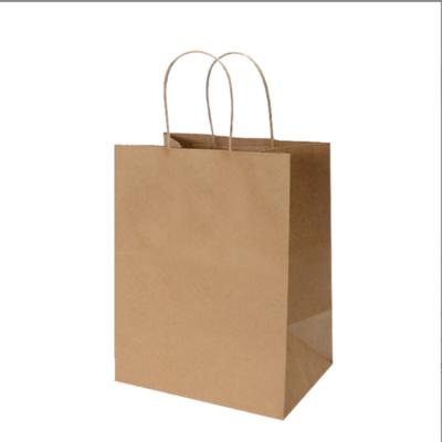 China High Quality Customized Environmentally Friendly Recyclable Kraft Craft Paper Bag Shopping Bag Brown Kraft Paper Handbag For Coffee for sale