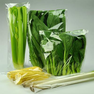 China OPP Packaging Bag Disposable Vegetable Packing Bag Fresh Vegetable Bag Clear Plastic Bags for sale