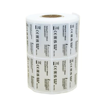 China Waterproof Silver Polyester Company Asets Label Computer Serial Number Label Sticker for sale