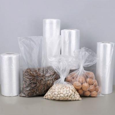 China HDPE Transparent Plastic Plastic Clear Bag Security Roll Bag Plastic Poly Bag Product Bag for sale