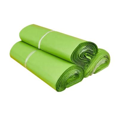 China shoes & custom green clothing mailing bag thickened waterproof eco friendly biodegradable mailer bag for express packing for sale