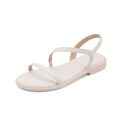 China Fashion trend flat sandals female fairy wind the new 2022 summer net red soft bottom with a strap for women sandals for sale