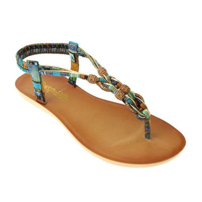 China New Product European and American Attractive Style Summer Women's Colorful Sandal Shoes for sale