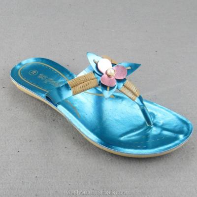 China Wholesale Clip Toe Slippers Factory Outlet PU Clip Toe Slippers Women Indoor Material Sandals Latest Beautiful for sale