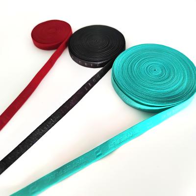 China Custom 10mm Elastic Back Neck Elastic Printed Elastic Band For Sport for sale