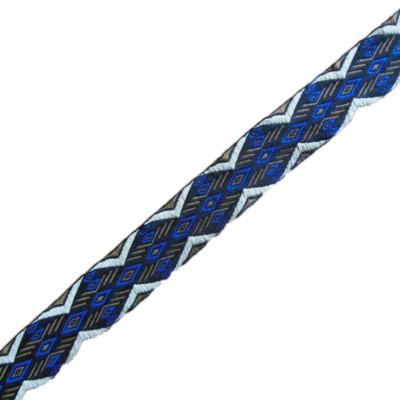 China High tenacity twill pattern scratch resistant cotton polyester webbing woven strap for belt and dog collar for sale