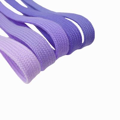 China 10mm 1cm Sustainable Polyester Cotton Flat Braided Hoodie Cord Ropes Shoe Lace Cord Rope With Metal for sale