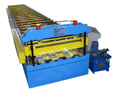 China Building Material Shops Floor Decking Roll Forming Machine Steel Metal Foor Tile Making Machine for sale