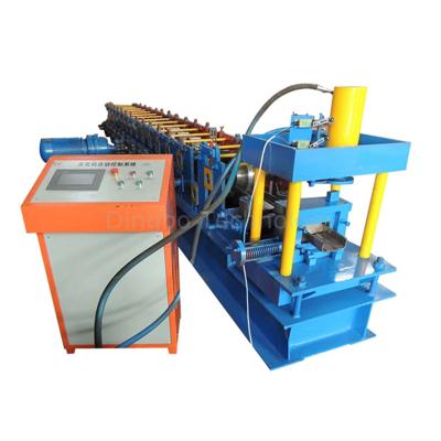 China Building Material Shops C Section Storage Angle Iron Rack Roll Forming Machine Supermarket Shelves Making Machine for sale