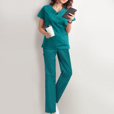 China Short-sleeved hand-washing coveralls latest\fasion new style of suit nurse suit coveralls for sale