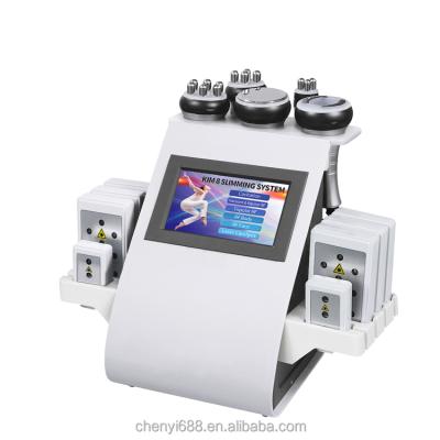 China Newest 2021 Weight Loss! 6 in 1 Cavitation Machine Weight Loss Body Slimming 40K Vacuum RF Beauty Machine for sale