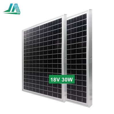 China EVA Monocrystalline Silicon Slate Pile Roof Tile 30w Solar Portable Solar Panel 18v for sale