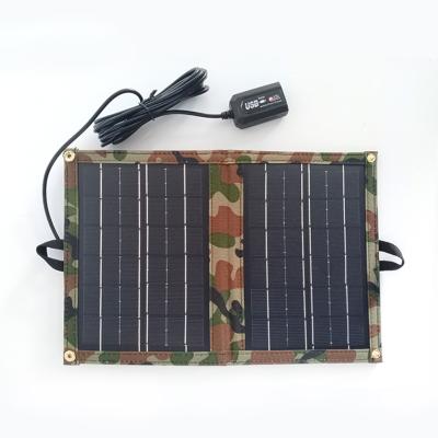 China 6V 6W Outdoor Power Bank Camping Solar Folding Bags Collapsible Solar Panel 290*204*18MM for sale