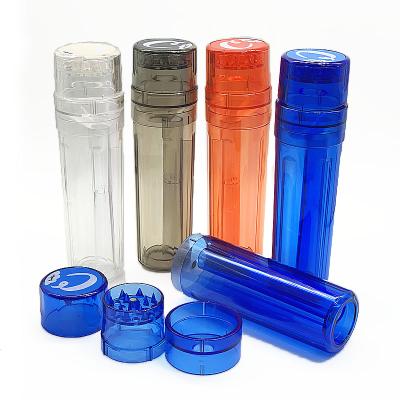 China Wholesale Minimalist Rocket Tube Cigarette Filling Plastic Tobacco Crusher Size 165*48mm Smoking Accessories for sale