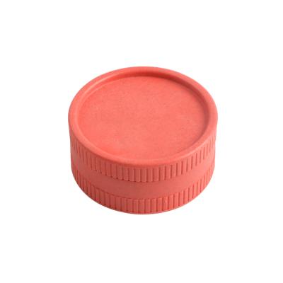 China Factory Fiber Minimalist Custom Logo 2 Layers Grinder 55mm Pink Biodegradable Environmental Manual Herb Grinder for sale