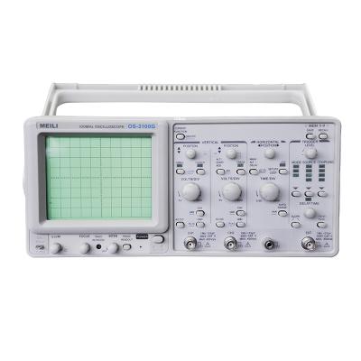 China 100MHz Analog Educational Oscilloscope 2 Channel 4 Tracing OS-3100G for sale