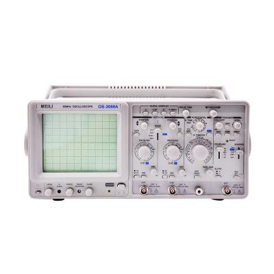 China 2 Channel 4 Industry Analysis 6 Discovery Digits LED Test DC 0-60MHz AC110/220V Analog Optional Oscilloscope OS-3060A for sale