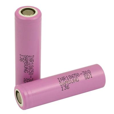 China Hot selling 100% Authentic18650 batery Samsung INR18650 30Q battery 3000mAH for e-cig for sale