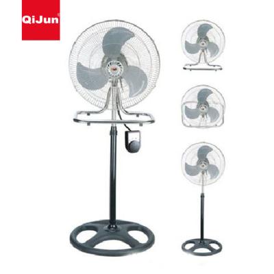 China Hot Sale Foldable 18 Inch Electric Wall Flooring Aluminum Rack 3 Blades In 1 Industrial Fan for sale