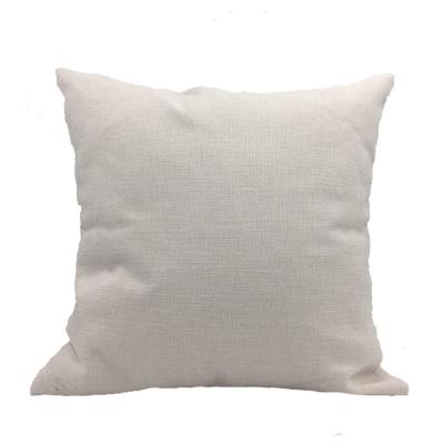 China Sublimation Anti-Static Canvas Pillow Covers Heat Transfer Decoration Cushion Cover Blanks 40*40cm for sale