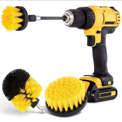 China High Quality Electric Drill Brush Four-piece Drill Brush Household Car Cleaning Brush for sale