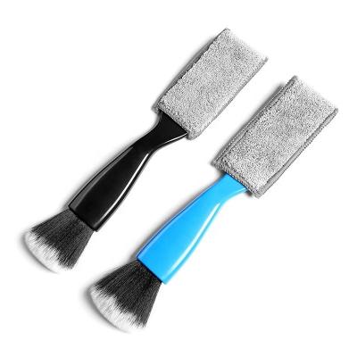 China Viable Car Crevice Brush Car Air Conditioning Duct Cleaning Brush Multifunctional Dual-headed Dual-headed Dusting Brush Car Air Conditioning Duct Cleaning Brush Keyboard Shade for sale