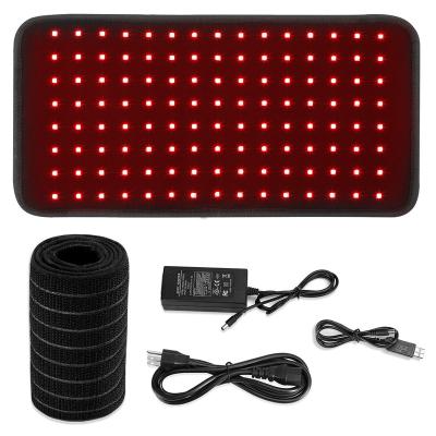 China Home Use Red Light Knee Joint Wellness 660nm LED Back And 850nm Wearable Wrap Near Infrared Light Therapy Devices Large Pads For Pain for sale