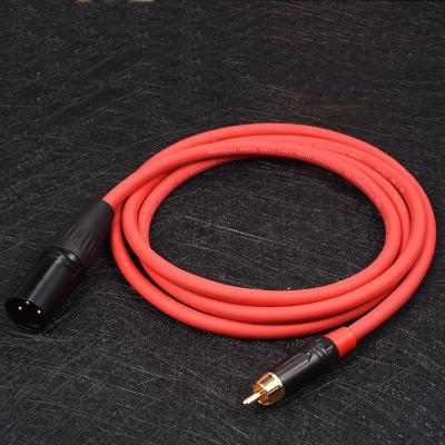 China Factory Wholesale Low Noise RCA To XLR 3 Pin Male Cannon Balance Audio Cable Mixer Mic Amplifier Manufacturer Customizatio for sale