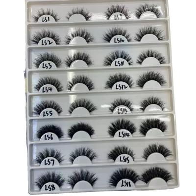 China Dramatic Long Mink Eyelashes Private Label Silk Strip Eye Lashes 6d Mink Lashes Real Siberian Mink du Faux 6d Long Natural Wholesale for sale